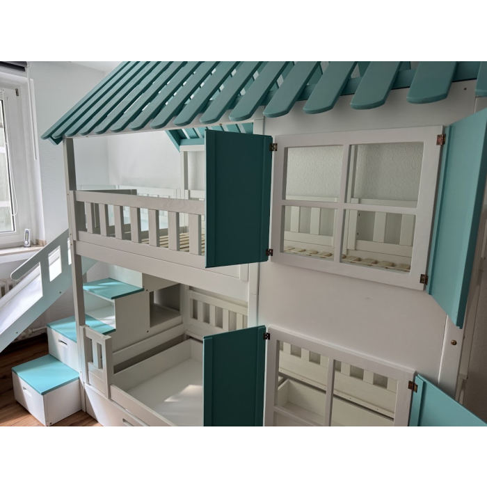 Etagenbett mit Treppe und Rutsche Bochum